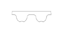 cross section-HP-rubber timing belt