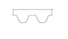 cross section-STD Chloroprene Timing Belt