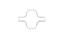 cross section double side rubber timing